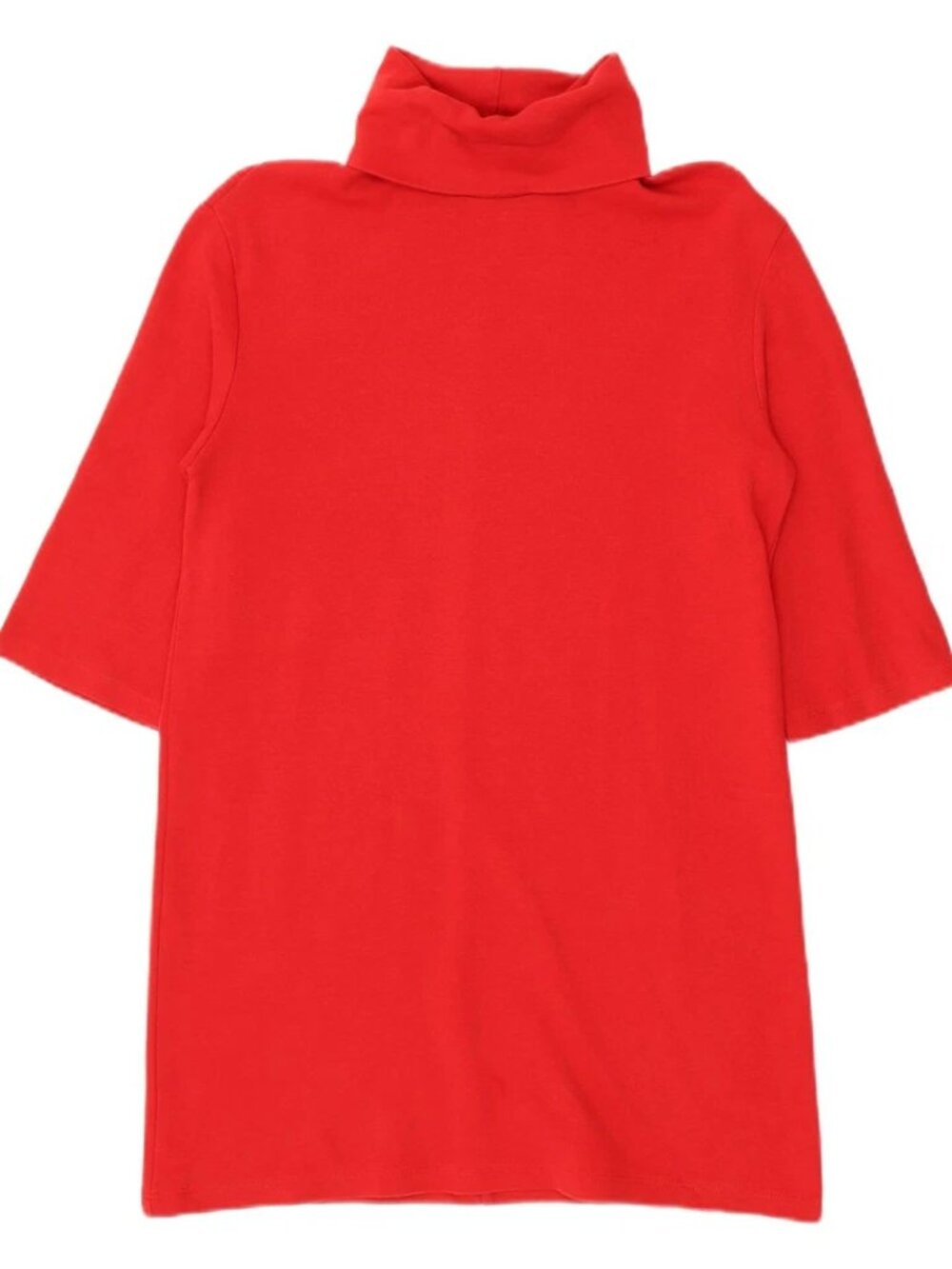 Zara Womens 3/4 Sleeve Jumper Dress UK 10 Small Red AQ14